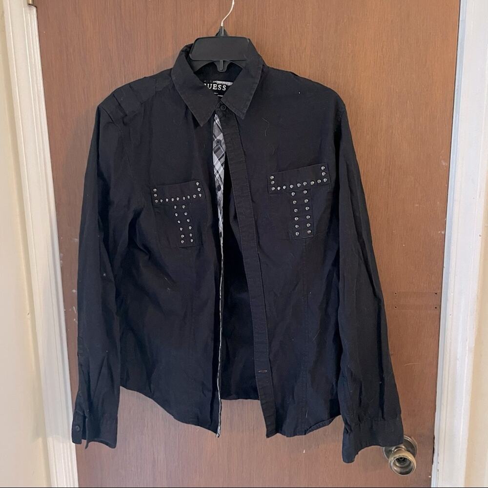 Y2K Guess shirt button down black